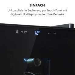 Bellevin 6 Uno Weinkühlschrank 17 Liter 11-18 °C SingleZone LED -Klarstein 10035858 de 0004 logo