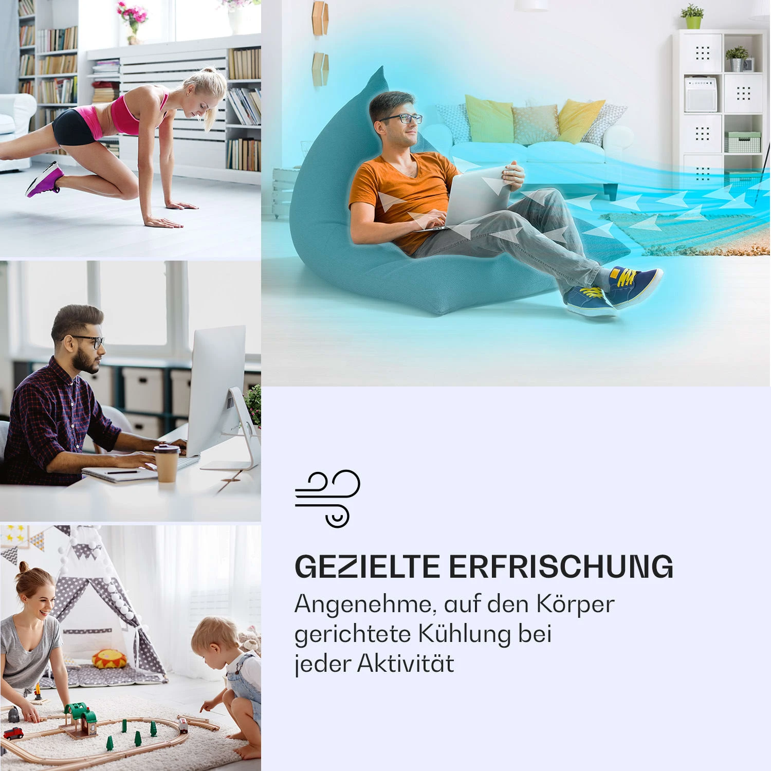 IceWind Max 3-in-1 Luftkühler 330 M³/h 60W 6 Ltr Timer Fernbedienung 3 IceWind Max 3-in-1 Luftkühler 330 M³/h 60W 6 Ltr Timer Fernbedienung – Bild 3