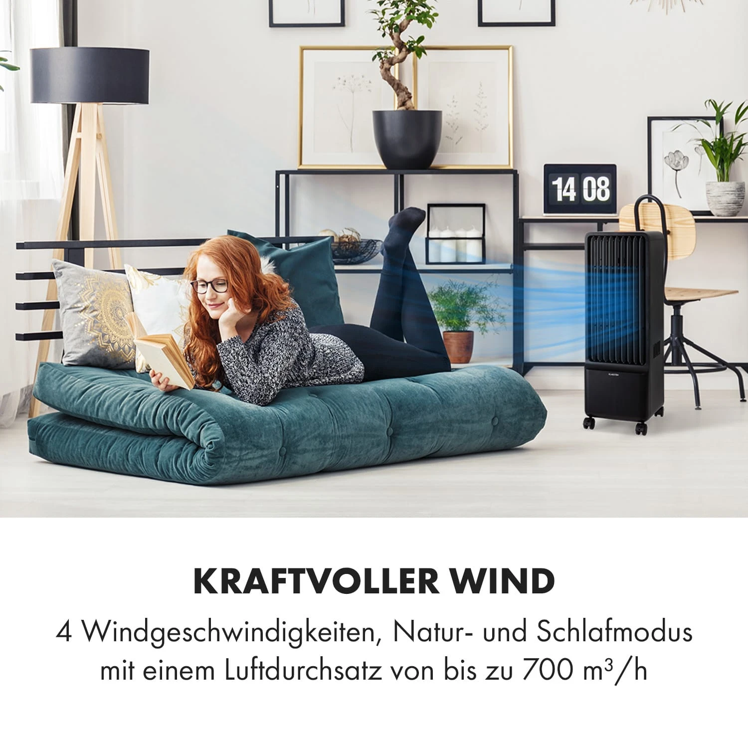 Maxflow Smart 3-in-1 Luftkühler 5L WiFi Fernbedienung 2x Eispack 4 Maxflow Smart 3-in-1 Luftkühler 5L WiFi Fernbedienung 2x Eispack – Bild 4
