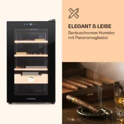 Klarstein El Presidente 48 Zigarren-Humidor 48L 3 Einschübe 1 Fach Zedernholz -Klarstein 10036103 de 0003 logo