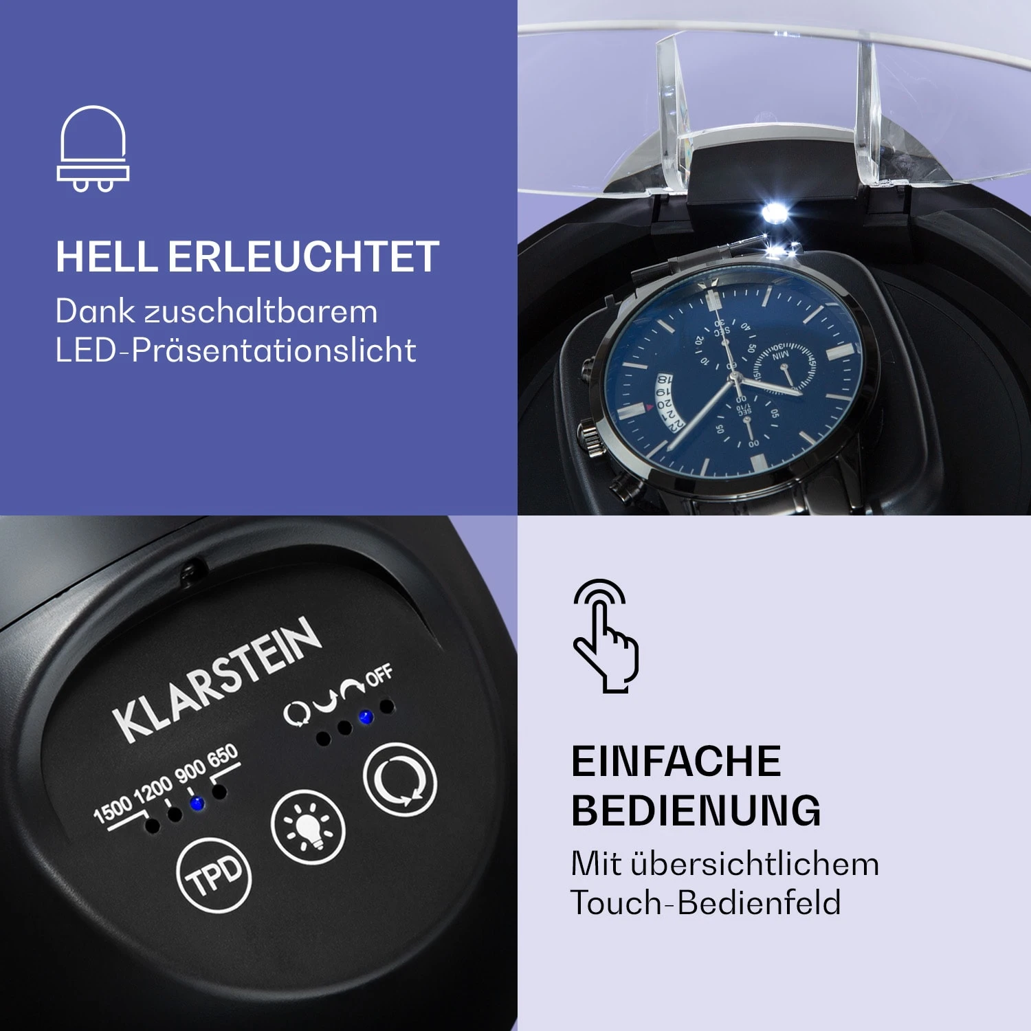 St. Gallen Ll Premium Uhrenbeweger 4 Geschwindigkeiten 3 Rotationsmodi 4 St. Gallen Ll Premium Uhrenbeweger 4 Geschwindigkeiten 3 Rotationsmodi – Bild 4