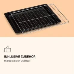 VaporChef Dampfbackofen 230 °C 24 L Drehregler EEK A 13 VaporChef Dampfbackofen 230 °C 24 L Drehregler EEK A -Klarstein 10036174 de 0006 logo