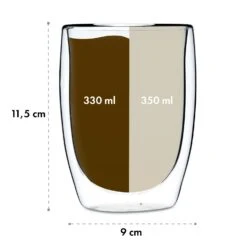 Jesolo Doppelwandige Thermogläser 350 Ml Handgemacht Borosilikatglas -Klarstein 10036363 yy 0007 logo