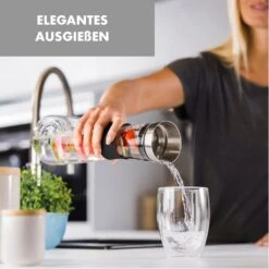 Sile Karaffe 1,6 Liter Borosilikatglas Fruchtspieß Mit Stopper 11 Sile Karaffe 1,6 Liter Borosilikatglas Fruchtspieß Mit Stopper -Klarstein 10036369 de 0005 logo
