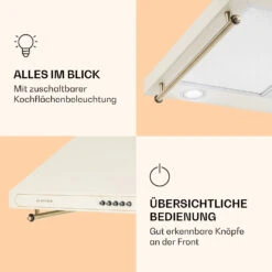 Victoria Dunstabzugshaube 60cm Retro-Design 644,5m³/h 2 LED-Lampen 10 Victoria Dunstabzugshaube 60cm Retro-Design 644,5m³/h 2 LED-Lampen -Klarstein 10036447 de 0004 logo