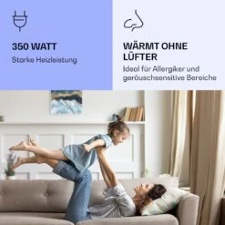 Wonderwall Air Art Smart Infrarotheizung Blauer Marmor 60x60cm 350W -Klarstein 10037828 de 0005 logo