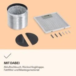 Barella Dunstabzugshaube 35,5 X 93,5 X 43 Cm Umluft 557 M³/h LED Aktivkohlefilter -Klarstein 10037865 de 0005 logo