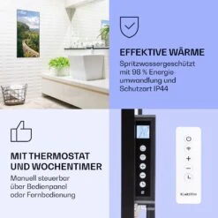 Wonderwall Air Art Smart Infrarotheizung Zug 60x120cm 700W -Klarstein 10037897 de 0004 logo