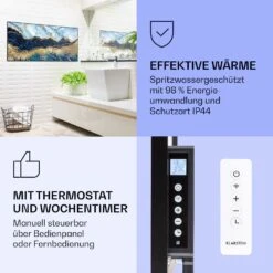 Wonderwall Air Art Smart Infrarotheizung Blauer Marmor 120x60cm 700W 11 Wonderwall Air Art Smart Infrarotheizung Blauer Marmor 120x60cm 700W -Klarstein 10037911 de 0004 logo