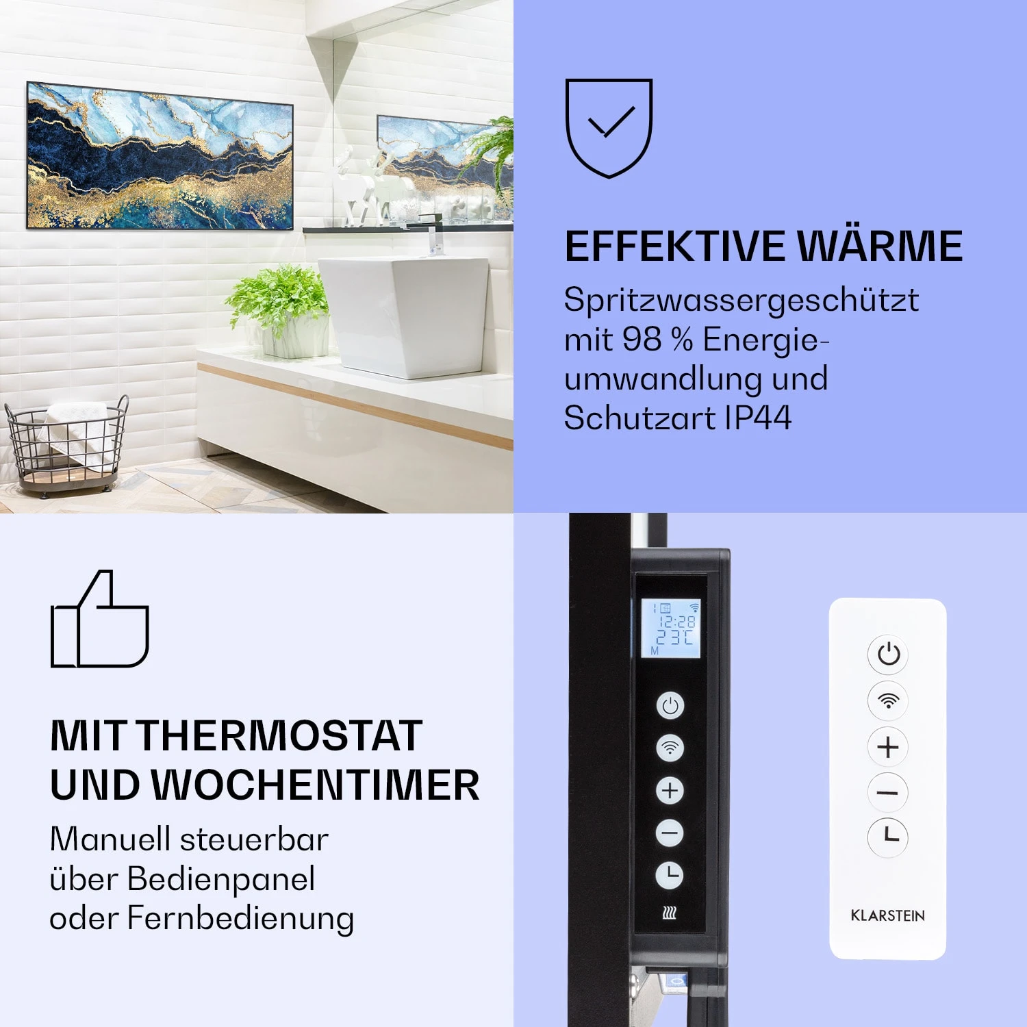 Wonderwall Air Art Smart Infrarotheizung Blauer Marmor 120x60cm 700W 4 Wonderwall Air Art Smart Infrarotheizung Blauer Marmor 120x60cm 700W – Bild 4