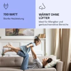 Wonderwall Air Art Smart Infrarotheizung Kuh 120x60cm 700W -Klarstein 10037923 de 0005 logo