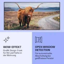 Wonderwall Air Art Smart Infrarotheizung Kuh 120x60cm 700W -Klarstein 10037923 de 0006 logo