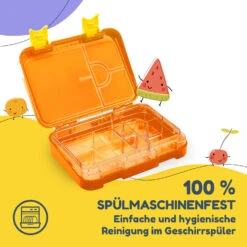 Schmatzfatz Junior Lunchbox 6 Fächer 21,3 X 15 X 4,5 Cm (BxHxT) 12 Schmatzfatz Junior Lunchbox 6 Fächer 21,3 X 15 X 4,5 Cm (BxHxT) -Klarstein 10037943 de 0005 usp