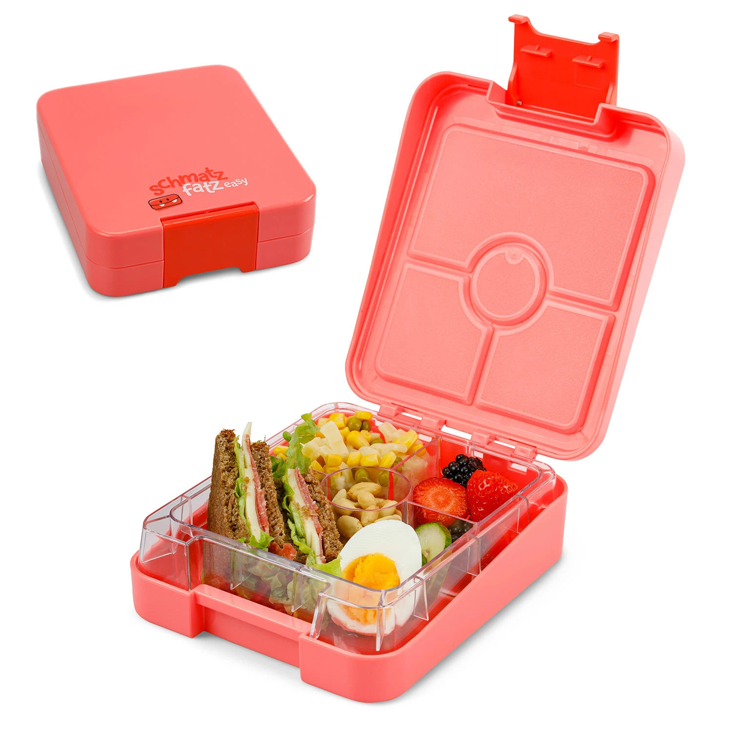 Schmatzfatz Easy Snackbox 4 Fächer 18 X 15 X 5 Cm (BxHxT) 1 Schmatzfatz Easy Snackbox 4 Fächer 18 X 15 X 5 Cm (BxHxT)
