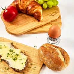 3er-Set Bambus-Frühstücksbrett 22 X 1,15 X 15 Cm (BxHxT) Pflegeleicht -Klarstein 10038063 yy 0006 logo