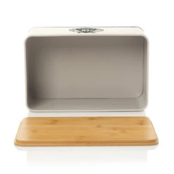 Stigby 2-in-1 Brotkasten Mit Schneidebrett Metallblech Bambus -Klarstein 10038121 yy 0006 logo