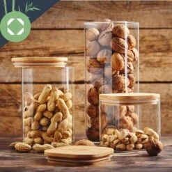 Eckiges Glas Mit Bambusdeckel Luftdicht Mit Silikonring 10x20,5x10 Cm 3x 1500 Ml 10 Eckiges Glas Mit Bambusdeckel Luftdicht Mit Silikonring 10x20,5x10 Cm 3x 1500 Ml -Klarstein 10038256 yy 0004 logo