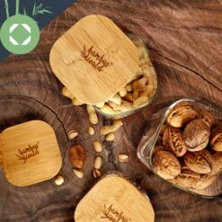 Eckiges Glas Mit Bambusdeckel Luftdicht Mit Silikonring 10x20,5x10 Cm 3x 1500 Ml 11 Eckiges Glas Mit Bambusdeckel Luftdicht Mit Silikonring 10x20,5x10 Cm 3x 1500 Ml -Klarstein 10038256 yy 0005 logo