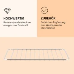 AeroVital Jumbo Heißluftfritteuse Grillrost Edelstahl -Klarstein 10038343 de 0003 logo