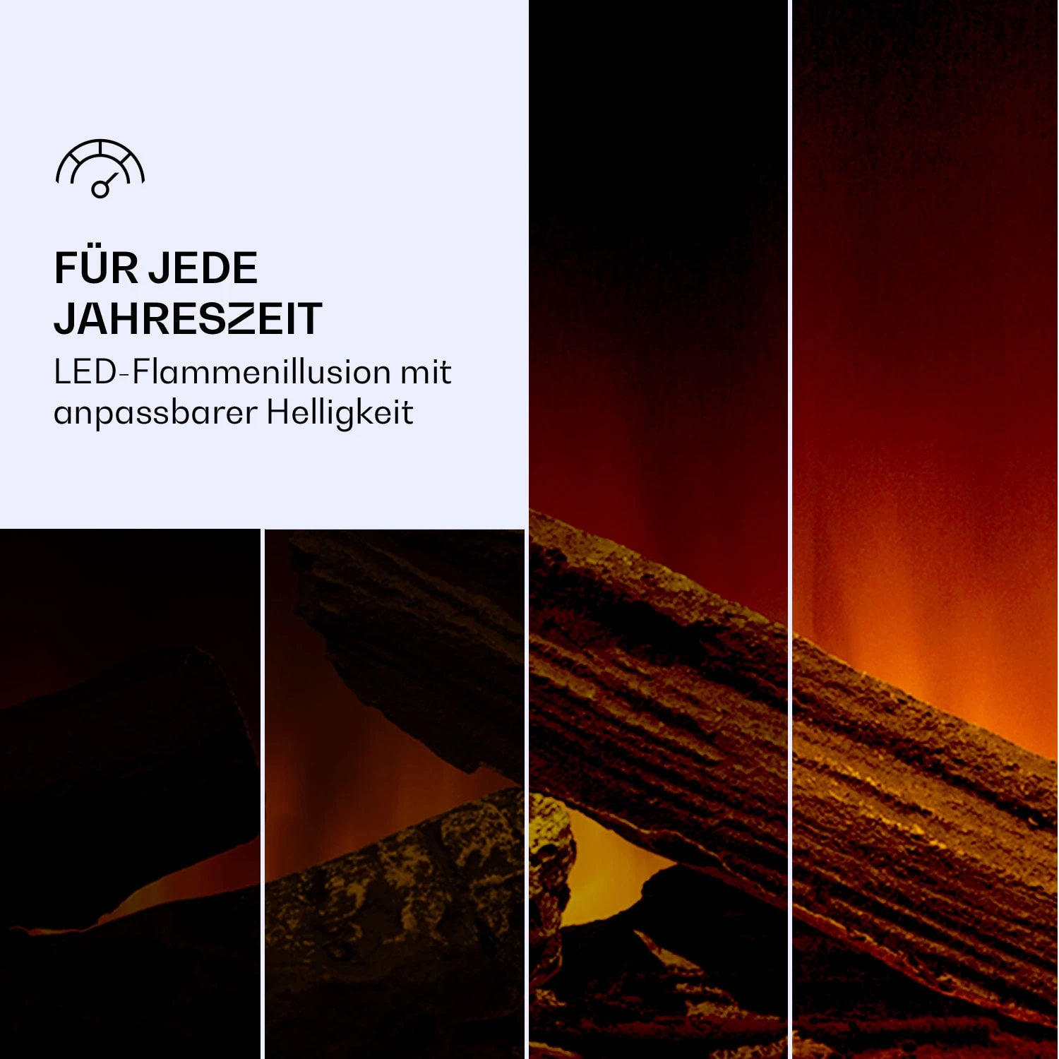 Studio Light & Fire 3 Smart Kamin 1000/2000W MDF WiFi-Steuerung 6 Studio Light & Fire 3 Smart Kamin 1000/2000W MDF WiFi-Steuerung – Bild 6