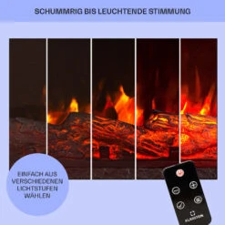 Studio 5 Arc Elektrokamin 1800 W LED-Flammen Heizlüfter Fernbedienung 13 Studio 5 Arc Elektrokamin 1800 W LED-Flammen Heizlüfter Fernbedienung -Klarstein 10038401 de 0008 usp