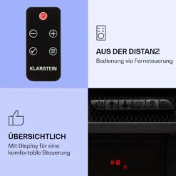 Studio 10 Arc Elektrokamin 1800 W LED-Flammen Heizlüfter Fernbedienung 8 Studio 10 Arc Elektrokamin 1800 W LED-Flammen Heizlüfter Fernbedienung -Klarstein 10038402 de 0003 logo