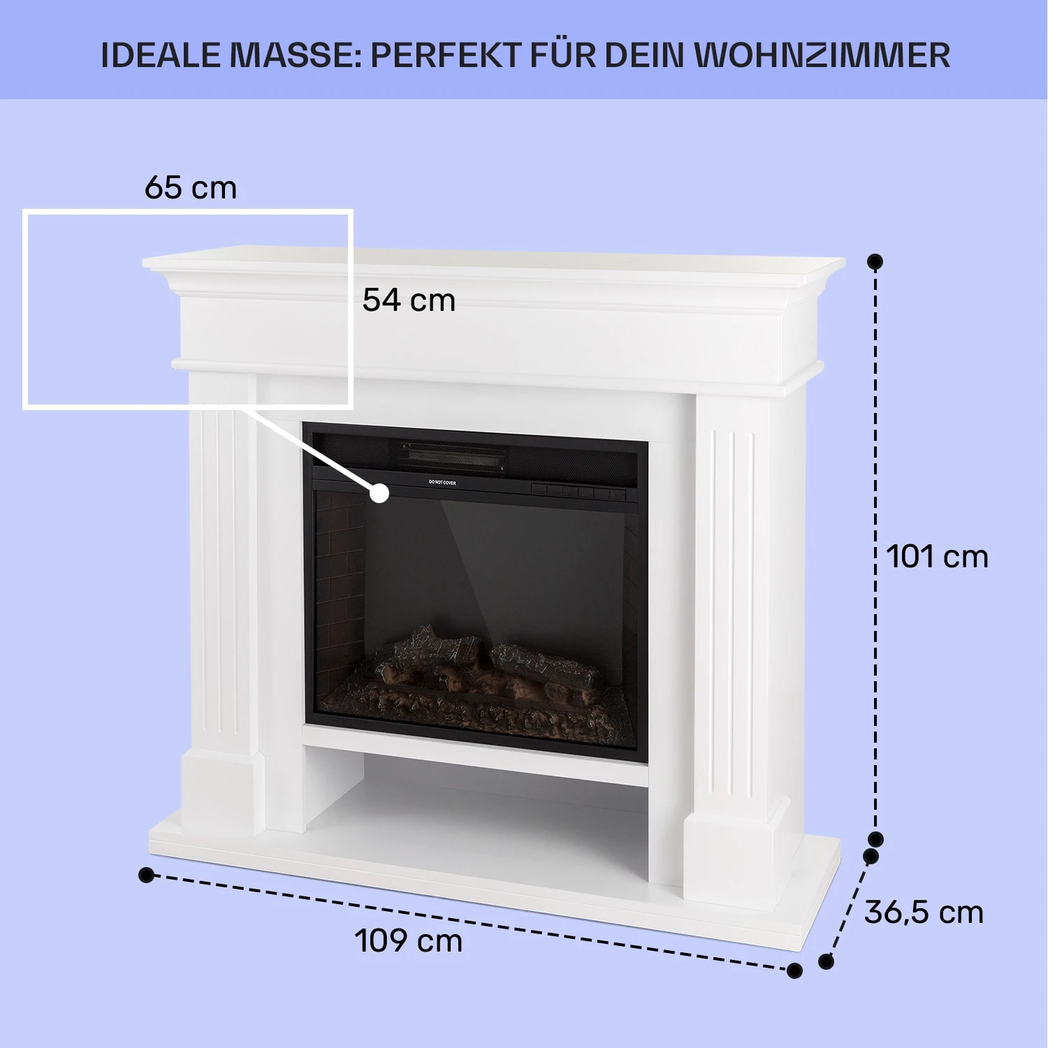 Las Pilas Elektrokamin Heizlüfter 900/1800W Wochentimer Fernbedienung 5 Las Pilas Elektrokamin Heizlüfter 900/1800W Wochentimer Fernbedienung – Bild 5