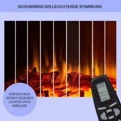 Las Pilas Elektrokamin Heizlüfter 900/1800W Wochentimer Fernbedienung 14 Las Pilas Elektrokamin Heizlüfter 900/1800W Wochentimer Fernbedienung -Klarstein 10038629 de 0007 usp