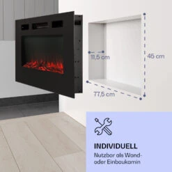 Galeras Elektrischer Wand- Und Einbaukamin 1800 W LED 3 Farben Timer 12 Galeras Elektrischer Wand- Und Einbaukamin 1800 W LED 3 Farben Timer -Klarstein 10038687 de 0005 logo