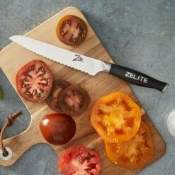 Comfort Pro Serie 6" Allzweckmesser Wellenschliff 56 HRC Edelstahl -Klarstein 10039034 yy 0003 logo