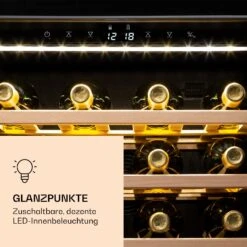 Klarstein Vinamour 77 Duo Weinkühlschrank 191 Liter 5 - 20 °C 2 Kühlzonen -Klarstein 10039771 de 0006 logo