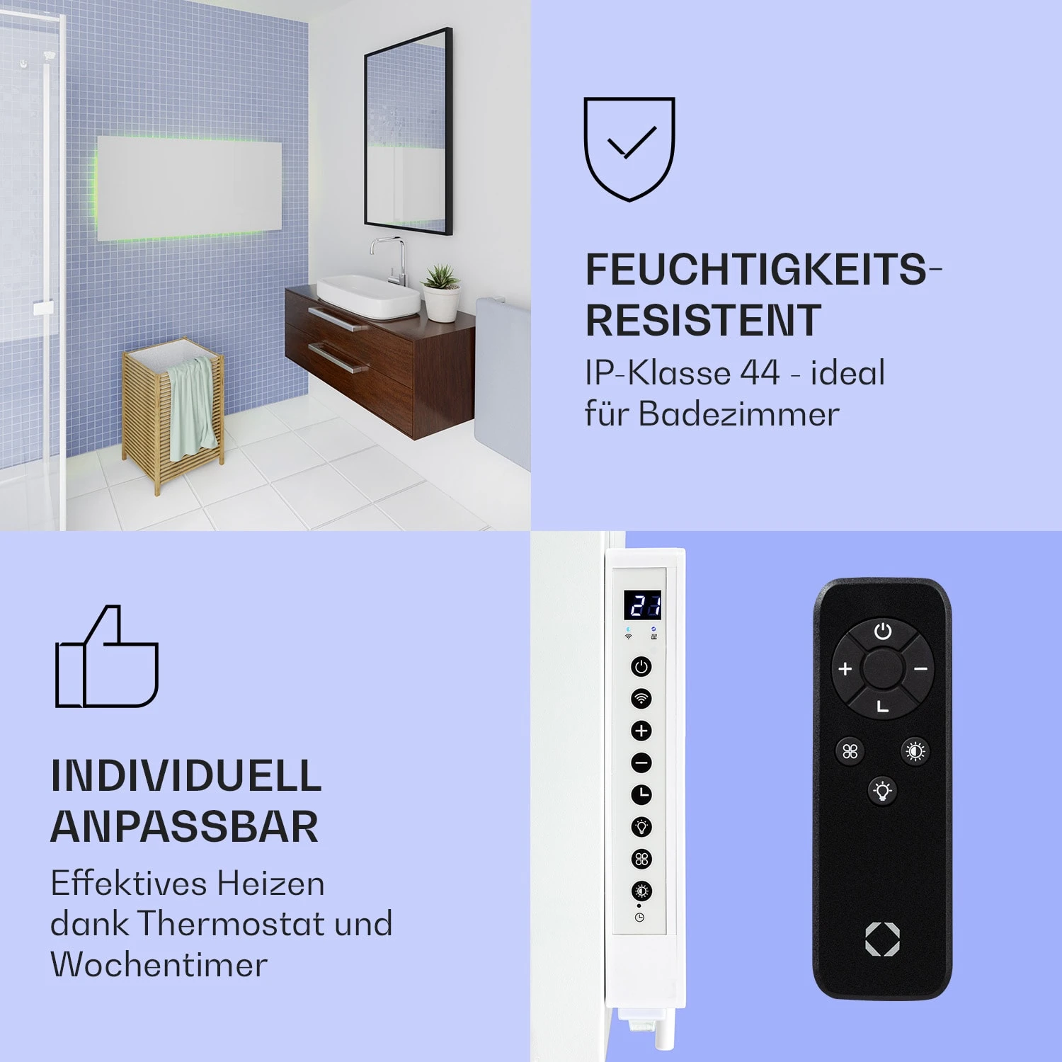 Mojave 1000 Smart 2-in-1 Heizgerät Infrarot Konvektor 120x60cm 1000W RGB-Licht 6 Mojave 1000 Smart 2-in-1 Heizgerät Infrarot Konvektor 120x60cm 1000W RGB-Licht – Bild 6