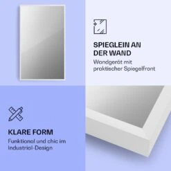 La Palma 1000 Smart 2-in-1 Heizgerät Infrarot Konvektor 120x60cm 1000W Spiegel -Klarstein 10039836 de 0003 logo