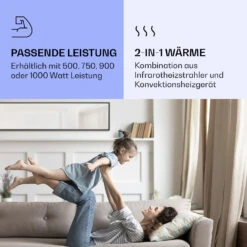 La Palma 900 Smart Infrarotstrahler Konvektor 40x160cm 900W Spiegel Standfuß -Klarstein 10039839 de 0005 logo