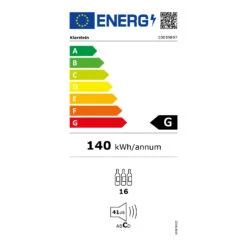 Vinamour 16 Uno Weinkühlschrank 16Fl./42l 5-18°C 41dB Glas -Klarstein 10039897 energy label