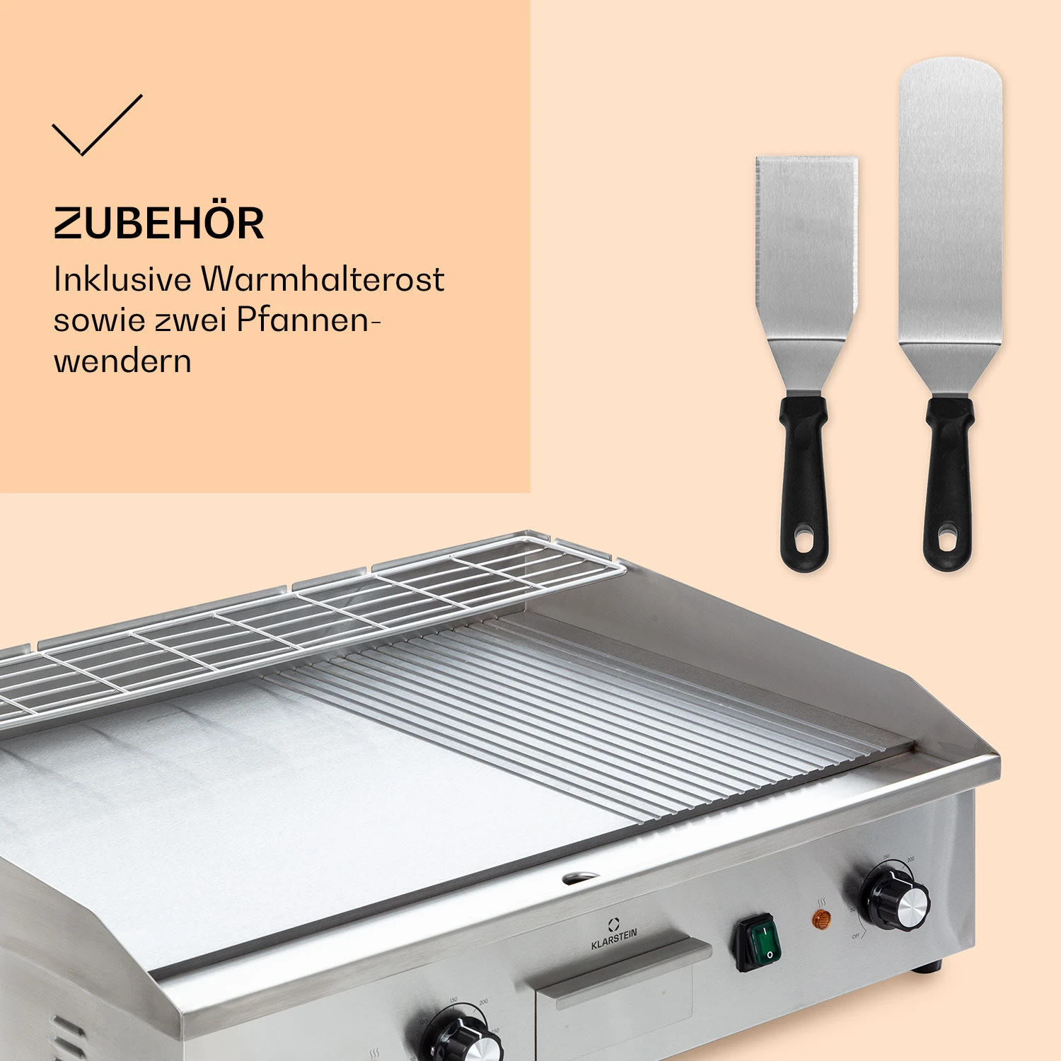 Grillmeile 4400 Elektrogrill Plancha 2x2200W Grillplatte Edelstahl 6 Grillmeile 4400 Elektrogrill Plancha 2x2200W Grillplatte Edelstahl – Bild 6