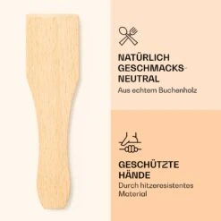 Raclette Spatulas Holzspatel Pfannenwender Zubehör 8 Stück Für Raclette-Pfännchen 6 Raclette Spatulas Holzspatel Pfannenwender Zubehör 8 Stück Für Raclette-Pfännchen -Klarstein 10039924 de 0003 logo