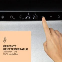 Steakhouse Pro 233 Onyx Fleischreifeschrank 1 Zone 233 L 1-25°C Touch Panorama -Klarstein 10039936 de 0004 logo