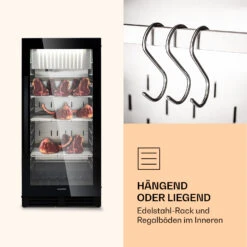 Steakhouse Pro 233 Onyx Fleischreifeschrank 1 Zone 233 L 1-25°C Touch Panorama -Klarstein 10039936 de 0005 logo