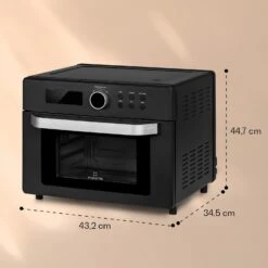 Prime Air Heißluftfritteuse 1500W 23l Timer 8 Programme 13 Prime Air Heißluftfritteuse 1500W 23l Timer 8 Programme -Klarstein 10040025 yy 0007 dimensions