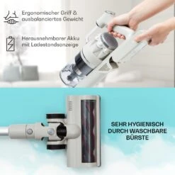 LARMA Staubsauger Kabellos Beutellos Akku 45 Min Laufzeit Max. LED -Klarstein 10040033 de 0006 logo