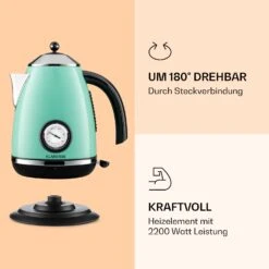 Aquavita Chalet Wasserkocher 1,7 Liter 2200 Watt Temperaturanzeige Edelstahl 10 Aquavita Chalet Wasserkocher 1,7 Liter 2200 Watt Temperaturanzeige Edelstahl -Klarstein 10040040 de 0003 logo