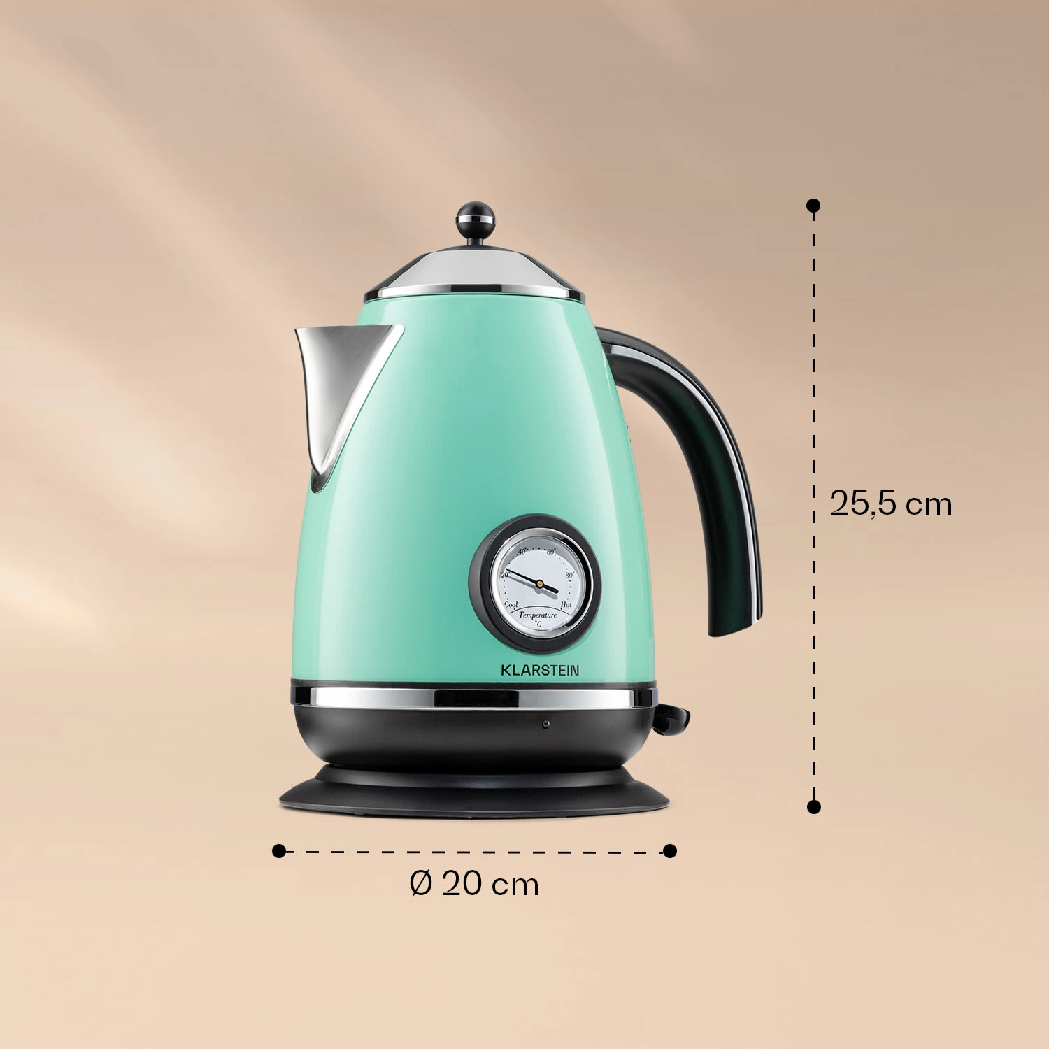 Aquavita Chalet Wasserkocher 1,7 Liter 2200 Watt Temperaturanzeige Edelstahl 8 Aquavita Chalet Wasserkocher 1,7 Liter 2200 Watt Temperaturanzeige Edelstahl – Bild 8