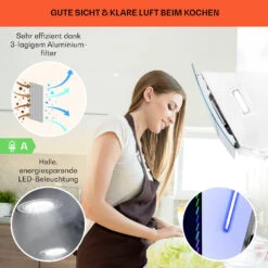 Clara 60 Dunstabzugshaube Glas 509 M³/h Touch Ambiente-Licht 11 Clara 60 Dunstabzugshaube Glas 509 M³/h Touch Ambiente-Licht -Klarstein 10040141 de 0004 logo
