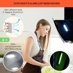 Clara 90 Dunstabzugshaube Glas 509 M³/h Touch Ambiente-Licht 11 Clara 90 Dunstabzugshaube Glas 509 M³/h Touch Ambiente-Licht -Klarstein 10040142 de 0004 logo