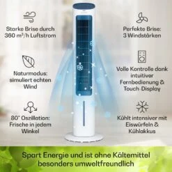 Mistral 5-in-1 Luftkühler Ventilator Ionisator 360 M³/h Fernbedienung -Klarstein 10040150 de 0003 logo