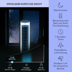 Mistral 5-in-1 Luftkühler Ventilator Ionisator 360 M³/h Fernbedienung -Klarstein 10040150 de 0004 logo