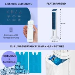Mistral 5-in-1 Luftkühler Ventilator Ionisator 360 M³/h Fernbedienung -Klarstein 10040150 de 0006 logo