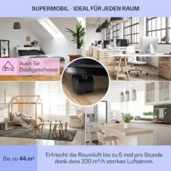 New Breeze 9 Mobile Klimaanlage 4-in-1 9.000 BTU / 2,6 KW EEK A Bodenrollen Timer -Klarstein 10040154 de 0005 usp