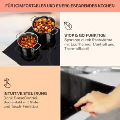 Victoria 5 Flex Induktionskochfeld Einbau 7400W 2 Flexzonen Timer -Klarstein 10040203 de 0004 usp